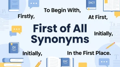 First of All Synonyms